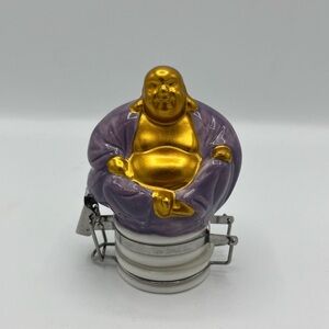 Glass Buddha jar
